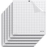 Nicapa Standard Cutting Mat for Silhouette Cameo 4/3/2/1 (12x12 inch,5 Mats) Standard Adhesive Sticky Quilting Cut Mats Replacement Accessories for Silhouette Cameo