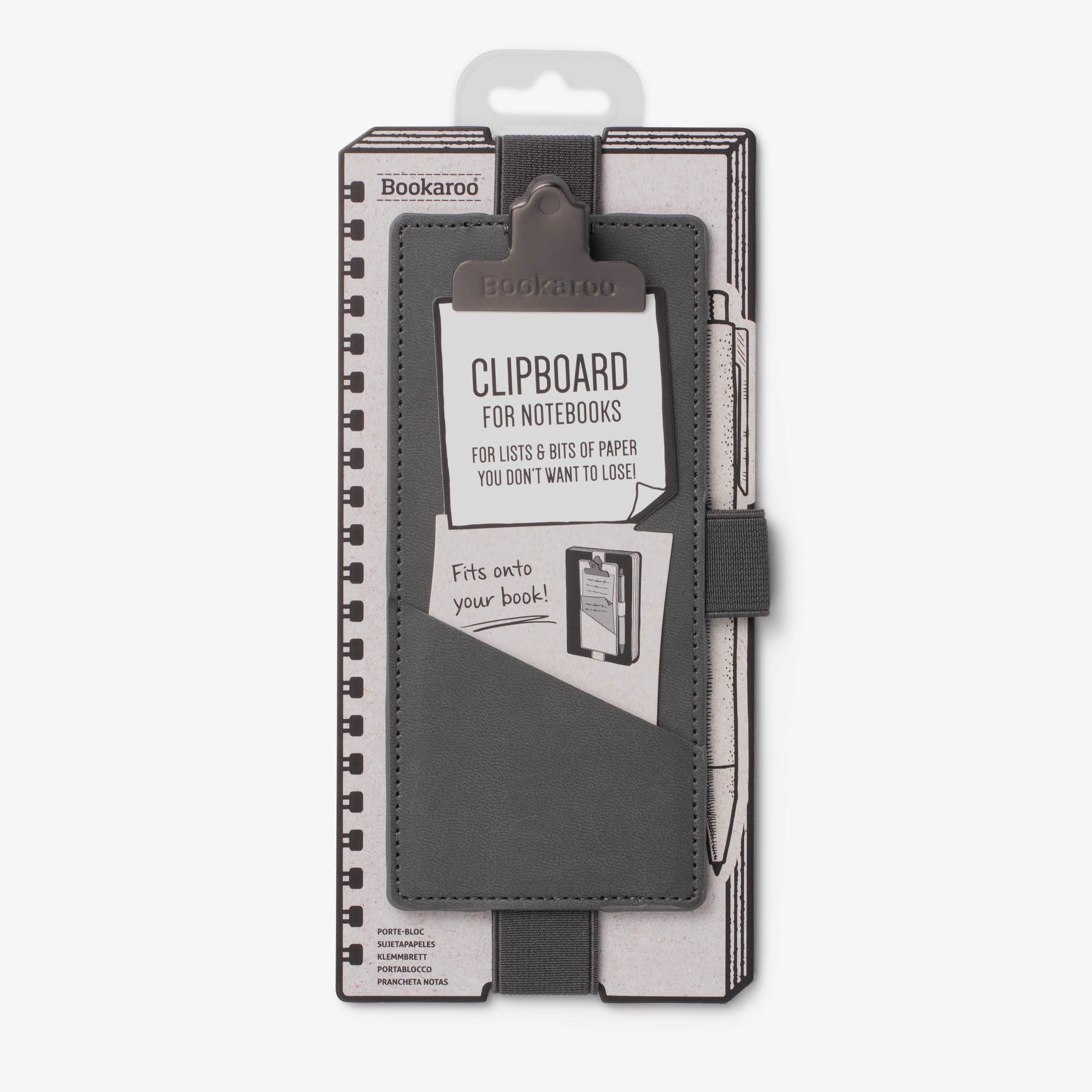 IF Bookaroo Clipboard for Notebooks - Charcoal
