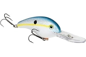 Strike King Pro Model 5XD Fishing Lure, Deep Diving Crankbait, Unique Curved Bill, Free-Floating Rattle Chambers, 5/8-Ounce, Dives to 15-Feet, Size 3 Treble Hooks