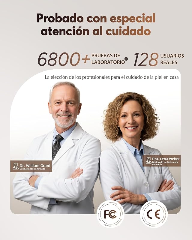 Máscara LED Facial con 4 Modos para Cuidado Facial en Casa, NVV10