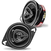 BOSS Audio Systems CH3220B Chaos Series 3.5 Inch Car Stereo Door Speakers - 140 Watts Max, 2 Way, Full Range Audio, Tweeters,