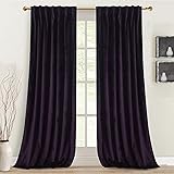 Roslynwood Deep Purple Velvet Curtains 90 inches