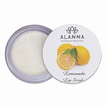 Alanna Naturally Beautiful Women's Lip Scrub for Lightening and Brightening Dark Lips, 8 g