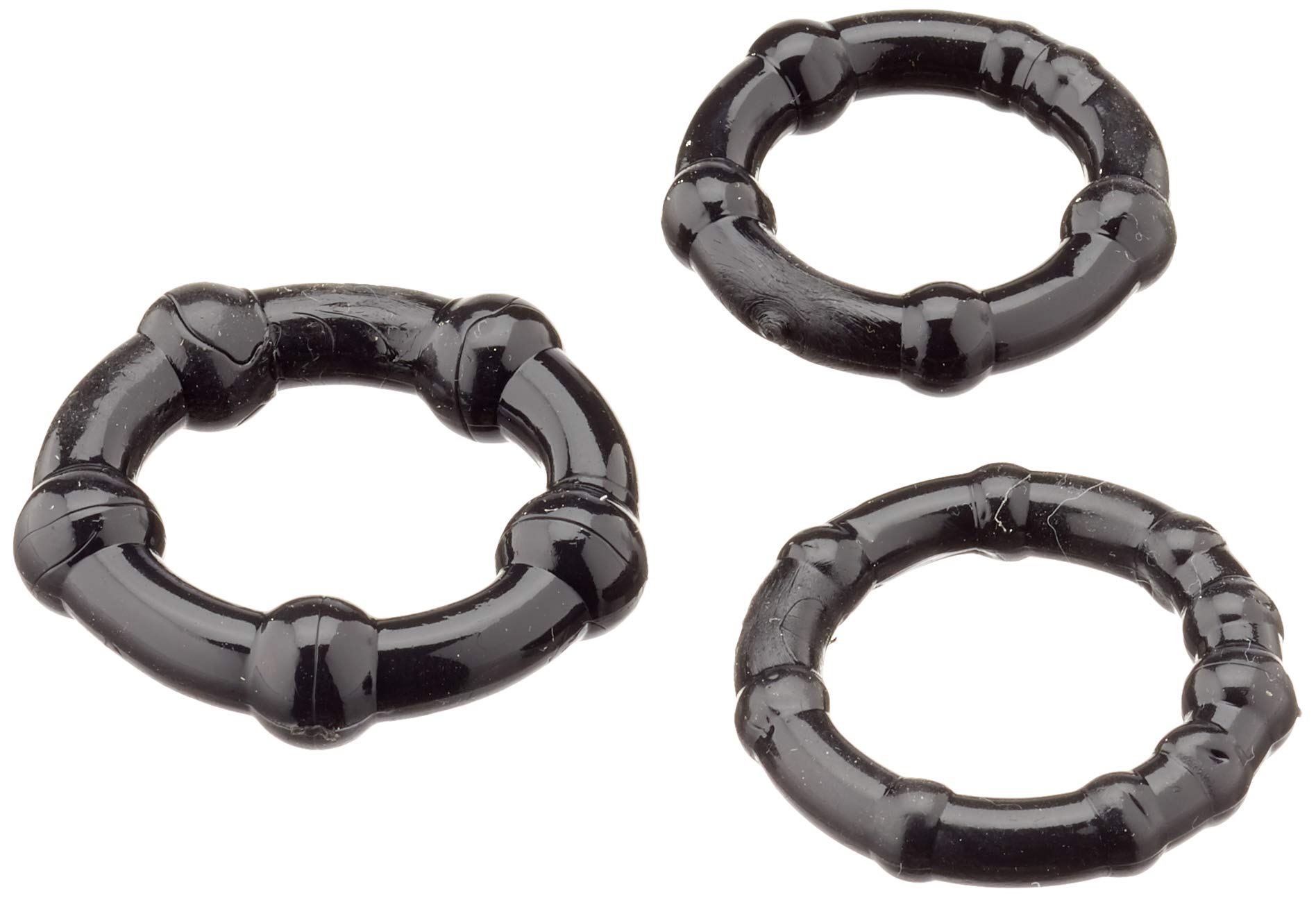 Zahara Rings 3 Pcs Black, Standard