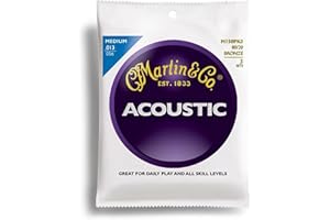 Martin M150 80/20 Acoustic Guitar Strings, Medium 3 Pack
