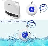 Liotoin Wireless Caregiver Pager Alarm Button System 2 Transmitters 2 Receivers view 6