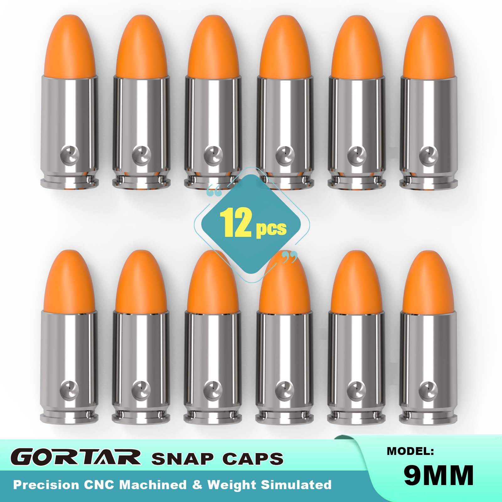 GORTAR Snap Caps Training Dummy Rounds Practice Safe Loading Firing Close to Real Weight
