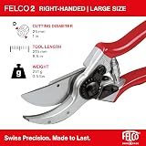 FELCO 2 Pruning Secateurs 25 mm Cutting Diameter 215 mm Length Red view 3