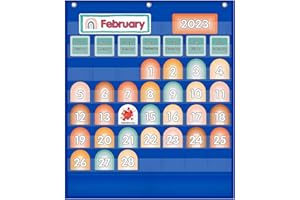 ABCKEY Calendar Weather Chart For Kids,Classroom,Kindergartens,Preschool Learning Home