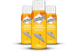 Scotchgard Water & Sun Shield Outdoor Fabric Protector Spray, UV Protection and Water Protection for Patio Furniture, Upholstery & More – 10.5 oz Aerosol (3 Cans)