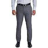 J.M. Haggar Mens 4 Way Stretch Slim Fit Flat Front Dress Pant