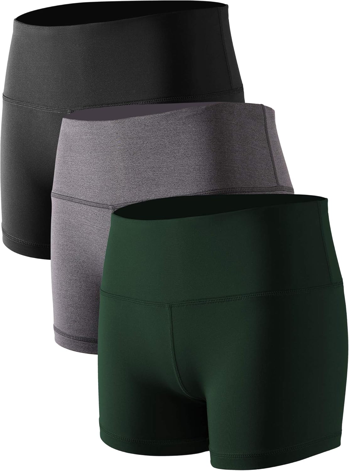 Cadmus Women's High Waist Stretch Athletic Workout Shorts with Pocket: Clothing