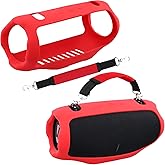 co2CREA Silicone Cover for Xtreme 4 Portable Bluetooth Speaker - Protective Skin With Handle, Travel Case (Red)