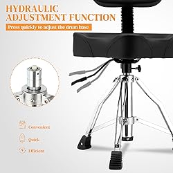 Ktaxon Drum Throne with Backrest, Oversized