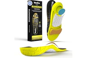 Shoe Insoles Men for Running Sport - Welnove Shock Absorbing Athletic Insoles for Running, Basketball, Fitness - Energy Retur