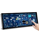 Ulrhzar Small Touchscreen Monitor 7.8inch 1280x400P