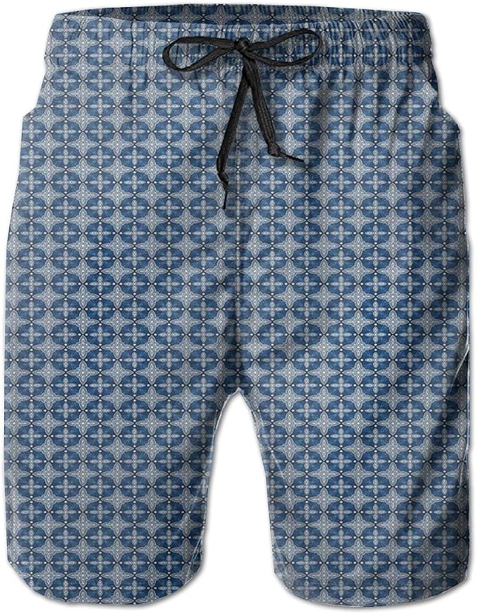 pattern swim trunks