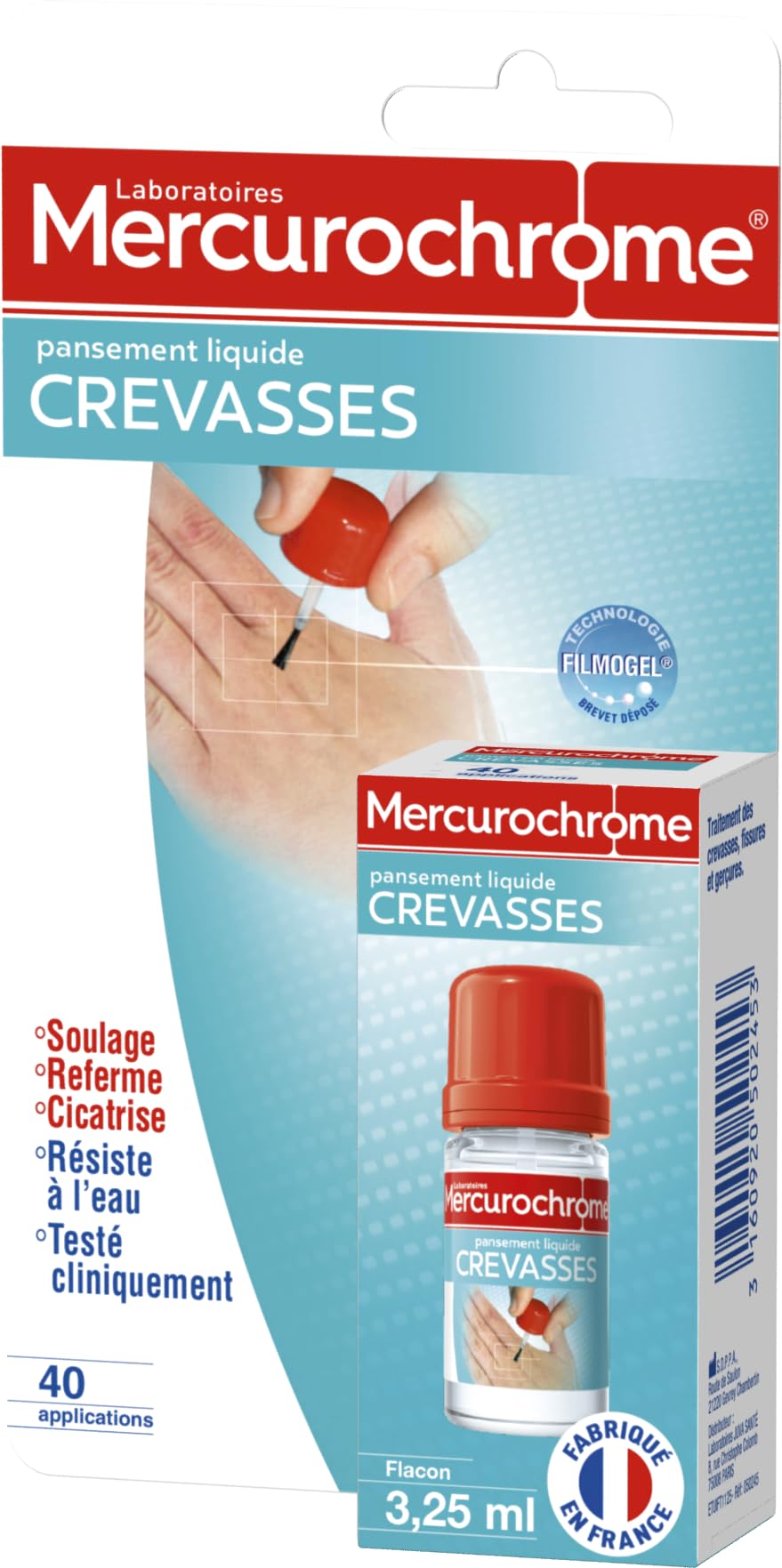 Mercurochrome Liquid Plaster Hands Cracks 3,25ml