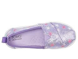 TOMS Girls Alpargata Loafer Flat, Wild Orchid Star