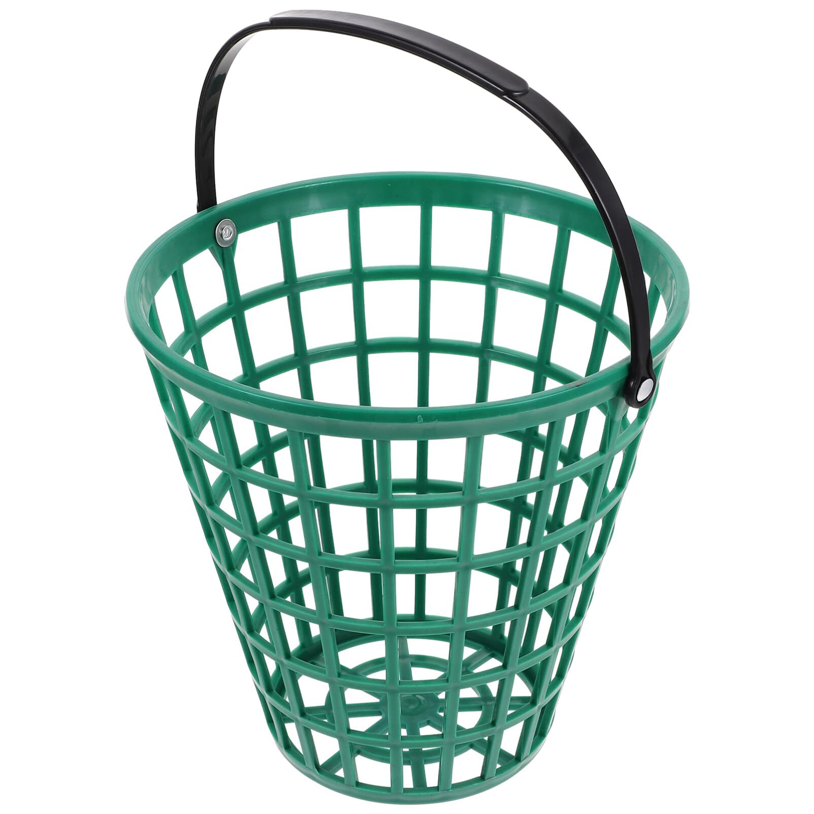 Warmhm Golf Ball Basket Range Baskets Carrying Buckets Golfball Storage Container with Handle for Outdoor Sport (Green,22 x 22cm)