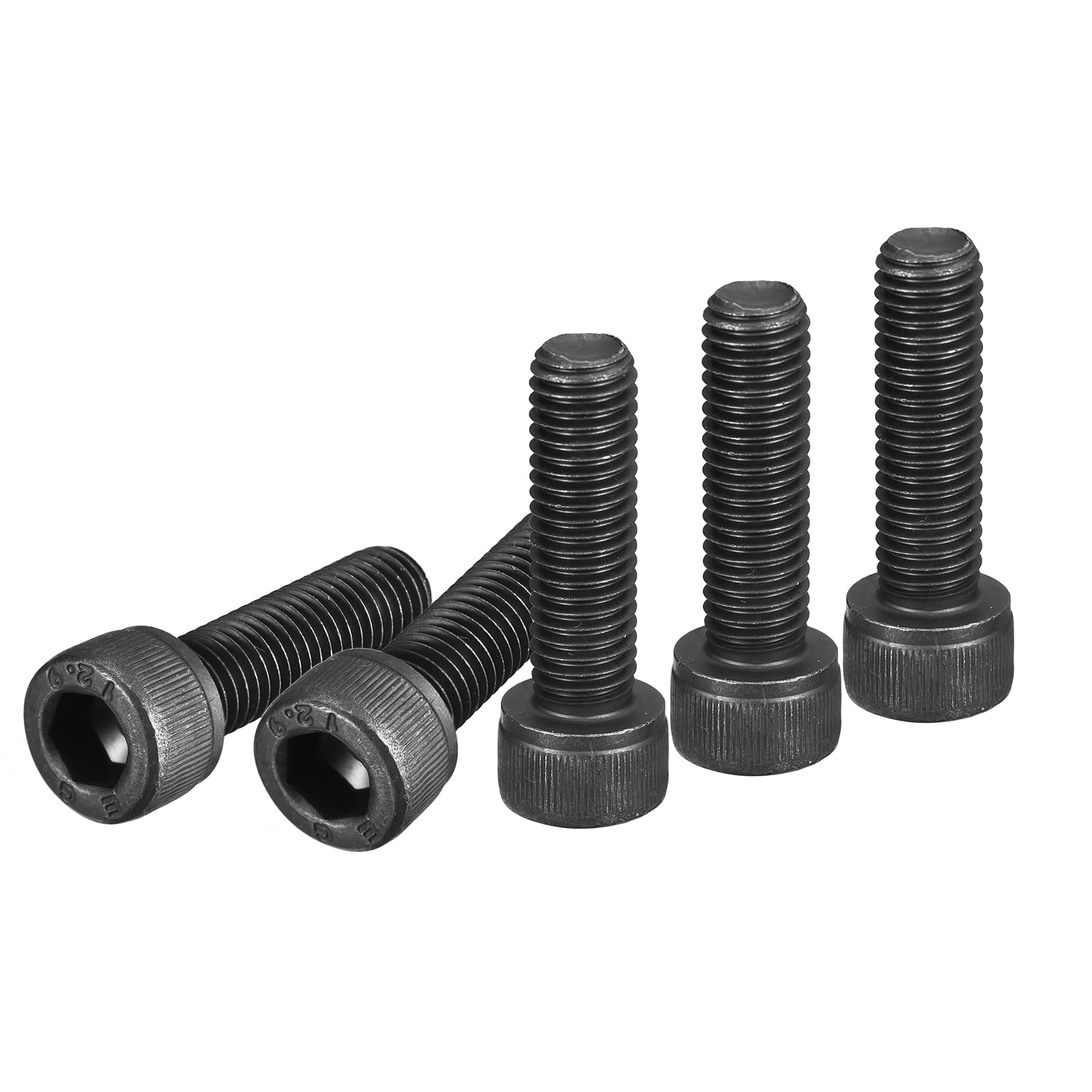DTGN M10x35mm Socket Head Cap Screws Bolts, 10Pcs 12.9 Grade Alloy Steel, Metric Machine Hex Socket Screw, Hex Drive, Black Oxide Finish, UNC Coarse Thread Fully Threaded — image 1