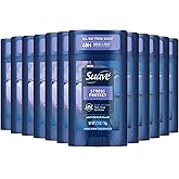 Suave Stress Protect Men’s Antiperspirant Deodorant, All Day Lavender & Cedarwood Scent, for 48hr Odor & Wetness Protection, 2.7oz, 12 Pack