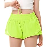 DOCUMO Girls Athletic Shorts with Liner Lightweight Running Shorts for Teen Girls Kids Quick Dry Sports Active Short