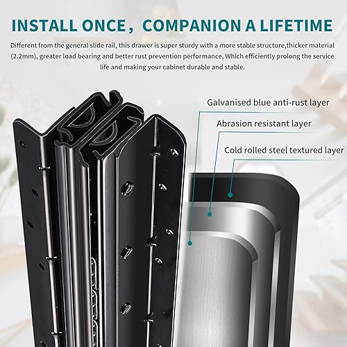 Heavy Duty Bottom Mount Slide Rail DHgate.com:Heavy Duty Undermount