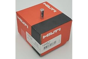 HILTI 100 pack HDV 1/4" Drop in Anchor, Steel, Zinc-plated, Internal thread size 1/4 in, Fastener Type Alloy Steel, Finish Ty