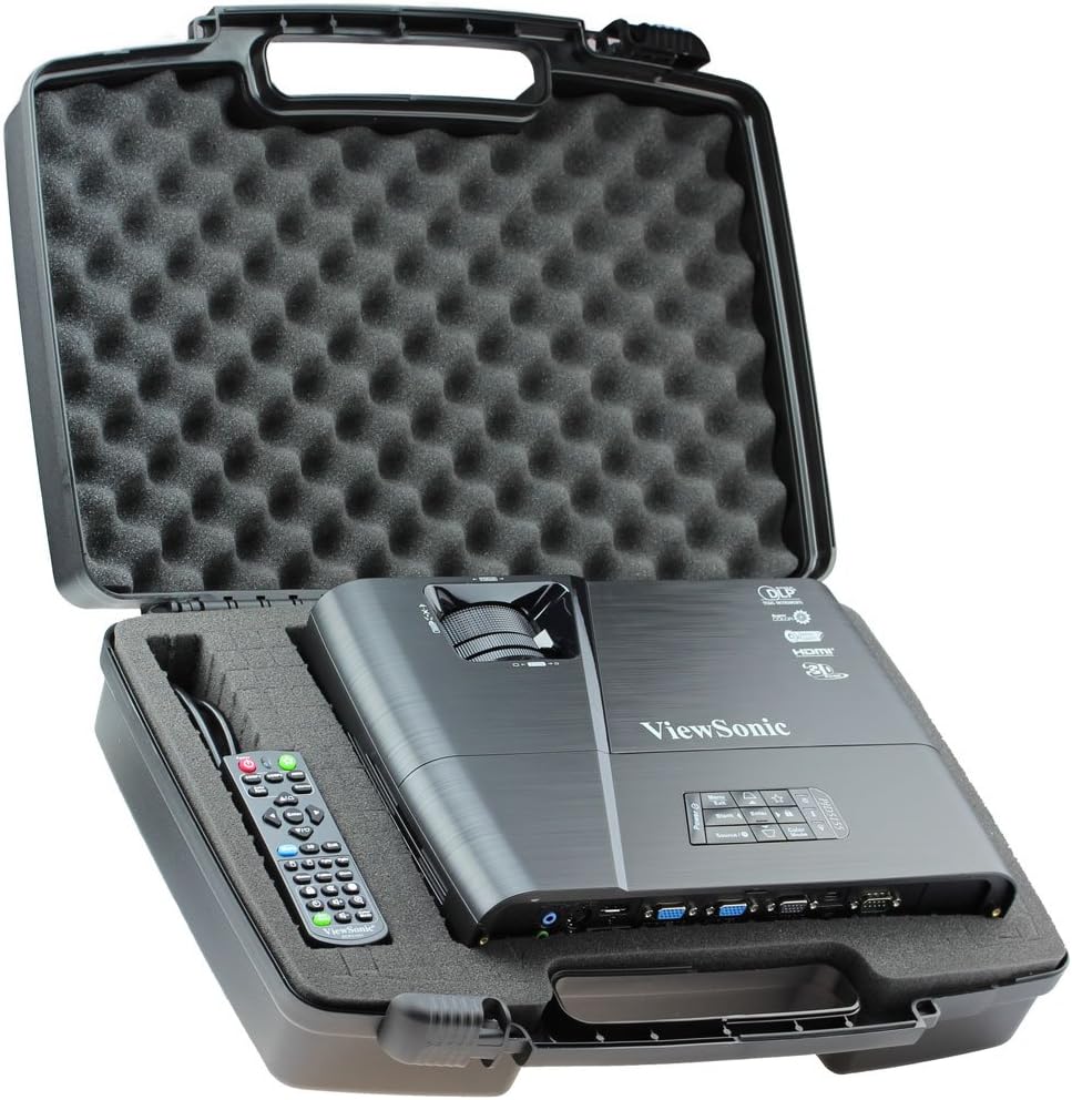 Skywin Portable Travel Hard Case for ViewSonic PJD5155 3300 Lumens SVGA HDMI Projector: Computers & Accessories