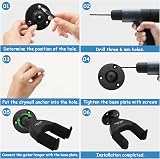 Surplex Guitar Wall Mount Hanger Auto Lock 2 Pack Adjustable Universal Hook view 6