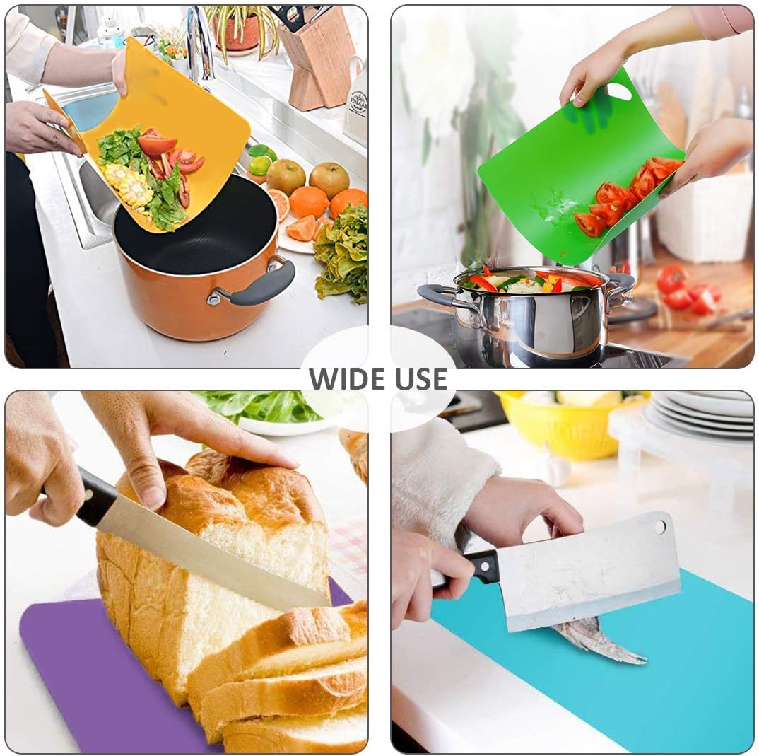 Flexible Plastic Cutting Boards for Kitchen Dishwasher Safe Thick