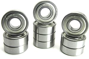 TRB RC 6x15x5mm Precision Ball Bearings ABEC 3 Metal Shields (10) 696-ZZ