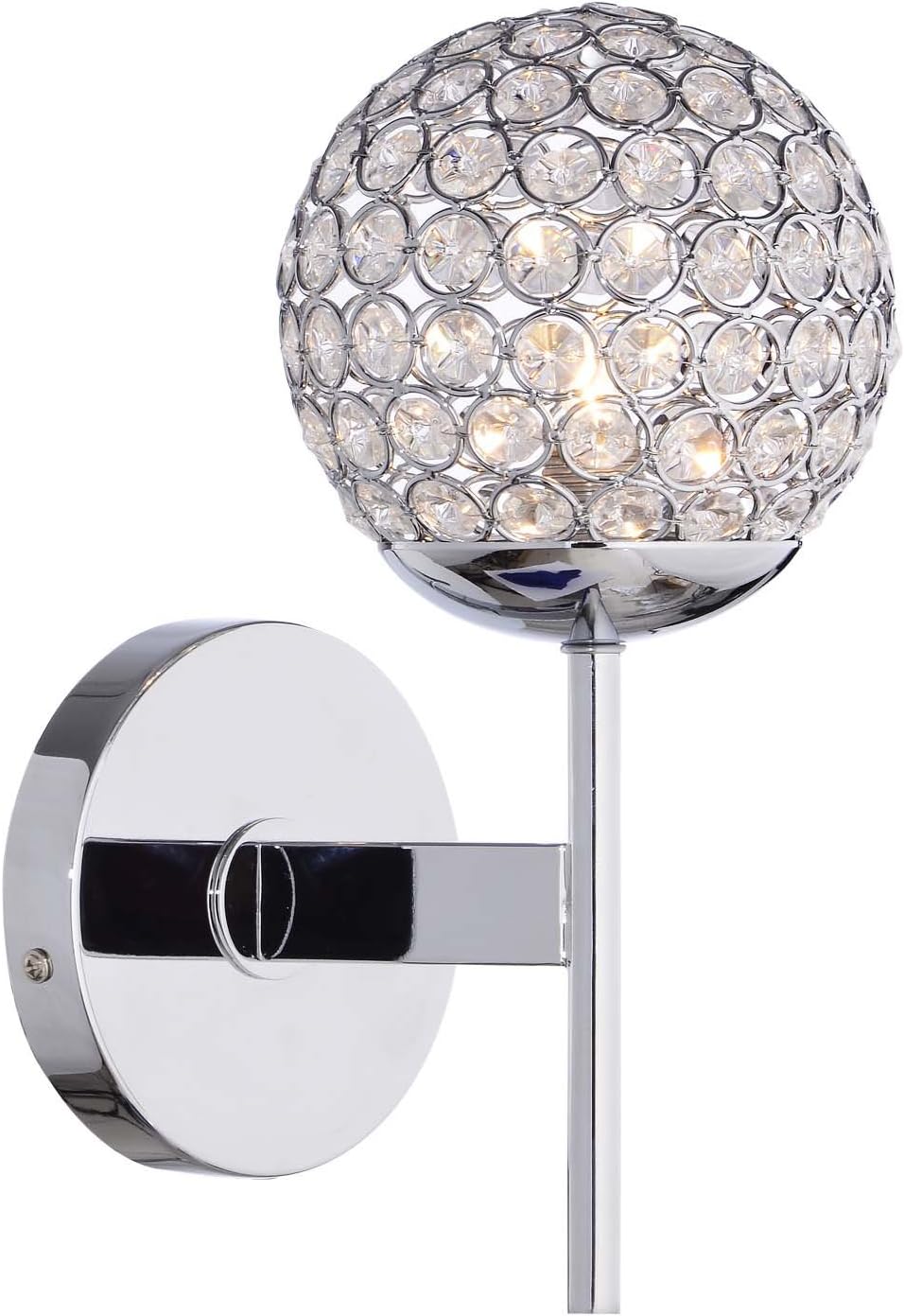 Tecnolite Home TH2910/1 Lámpara para Pared Cristal Cromo, 1 X 40 W