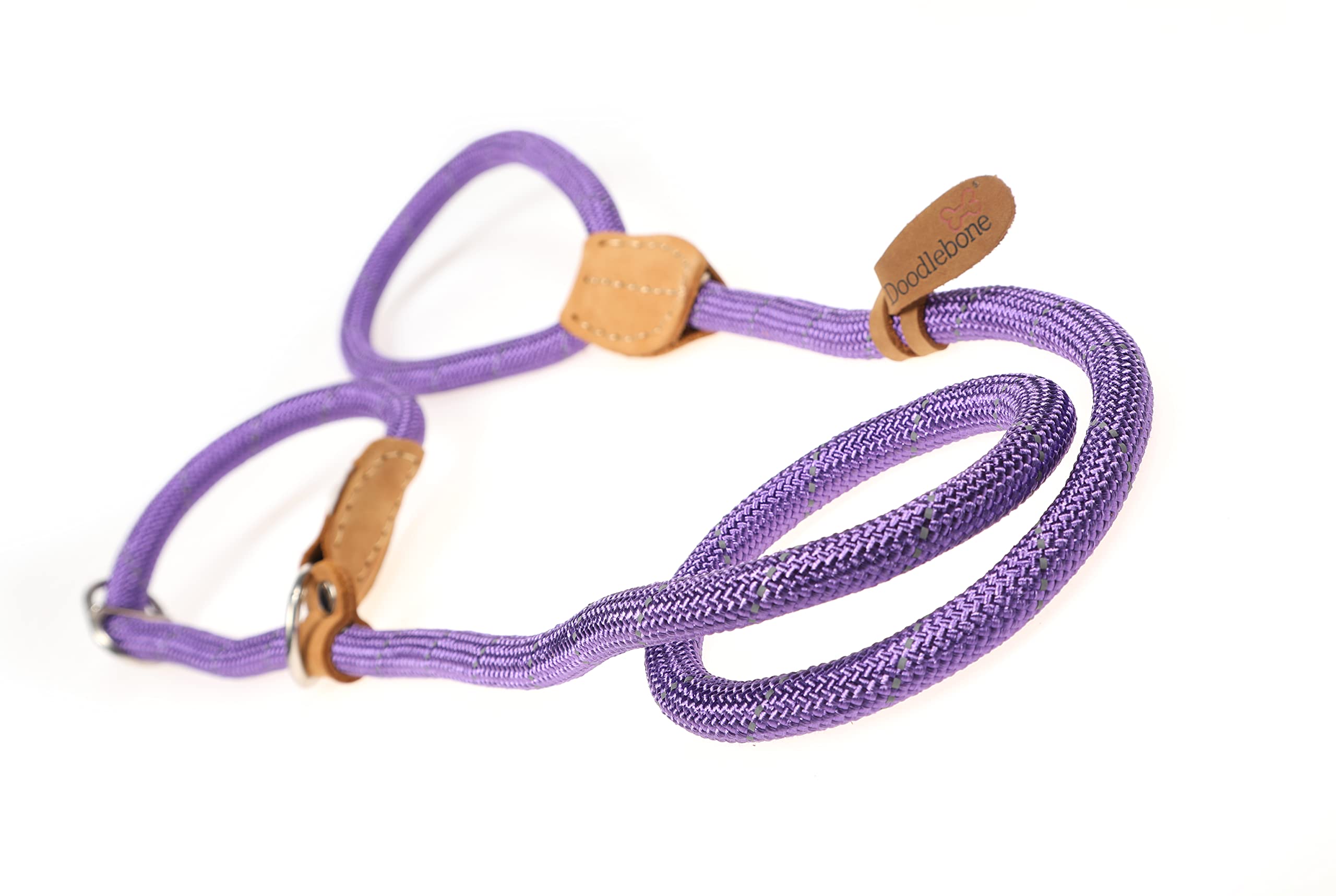 Doodlebone Slip Lead, Violet, 12mm