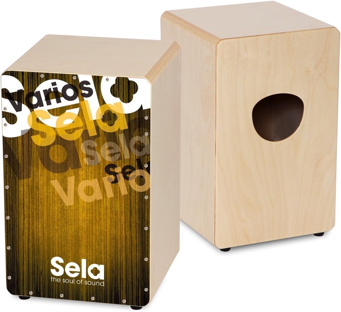 Sela SE 144 IT Varios Gold Cajon Set including backpack, cajon pad, Italian cajon method, CD and DVD - Image 5