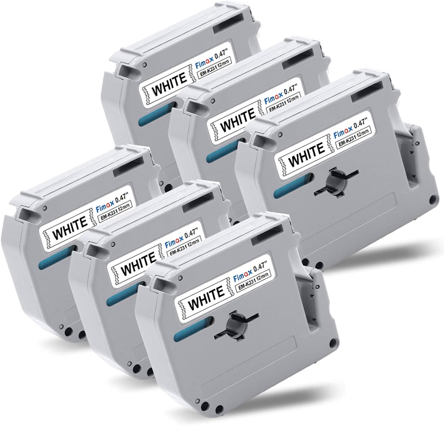 3PK MK-231 MK231 White 12mm Label Tape 