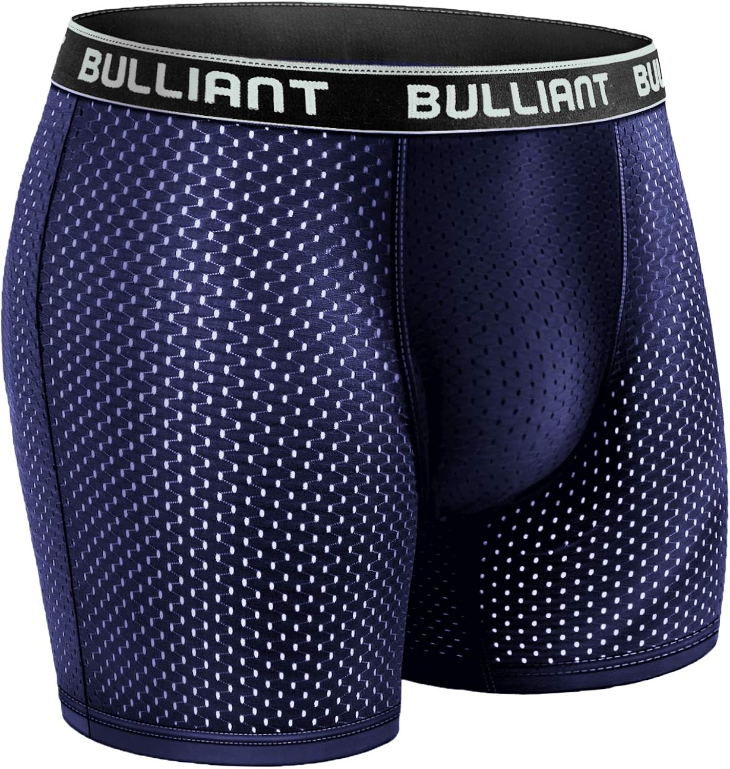 BULLIANT Mens Boxer Briefs 3Pack, Mesh Breathable Pouch Underwear Cool Comfort No Fly for Men at  Men’s Clothing store