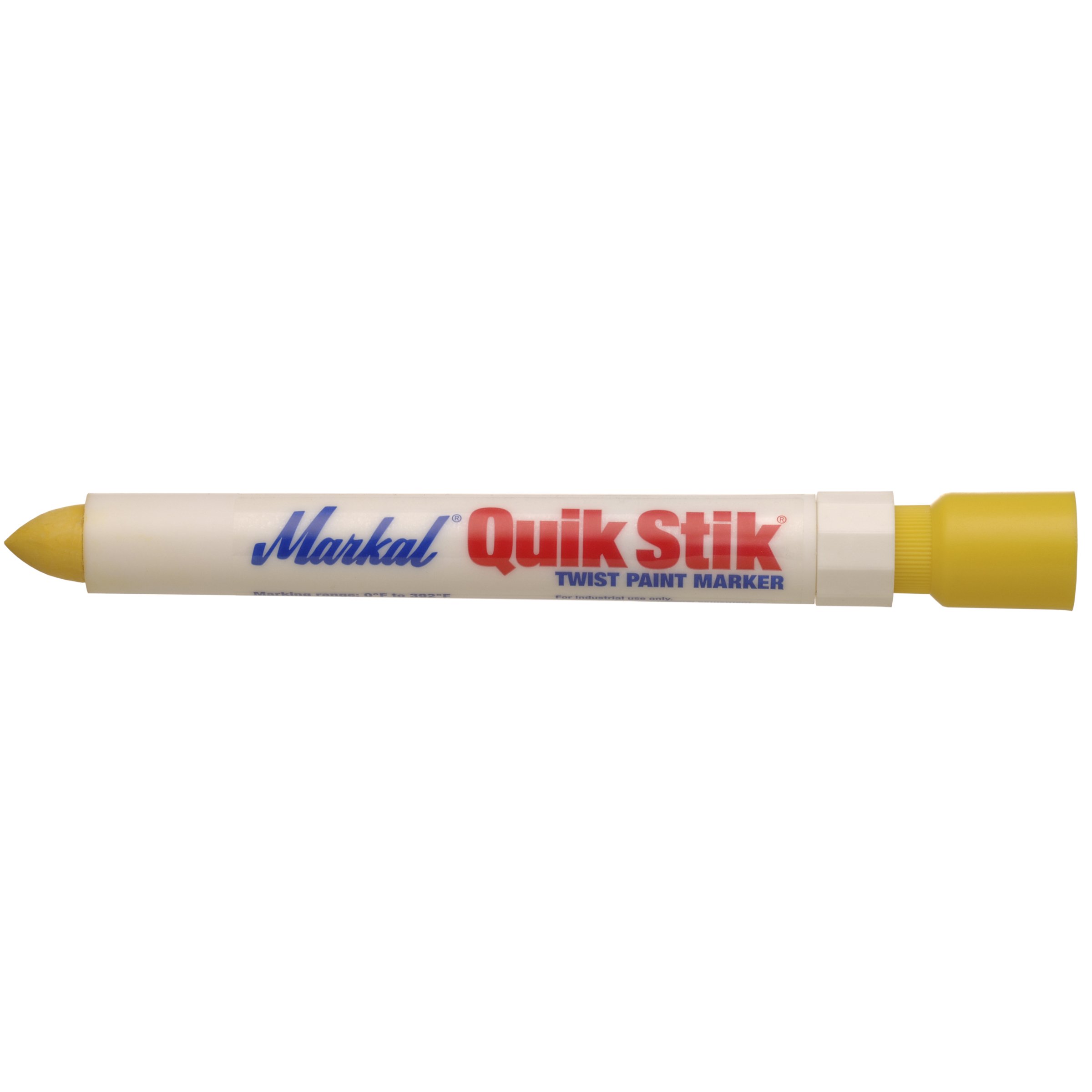 Markal 61053 Quik Stik Twist LongLasting Solid Paint Marker, Yellow