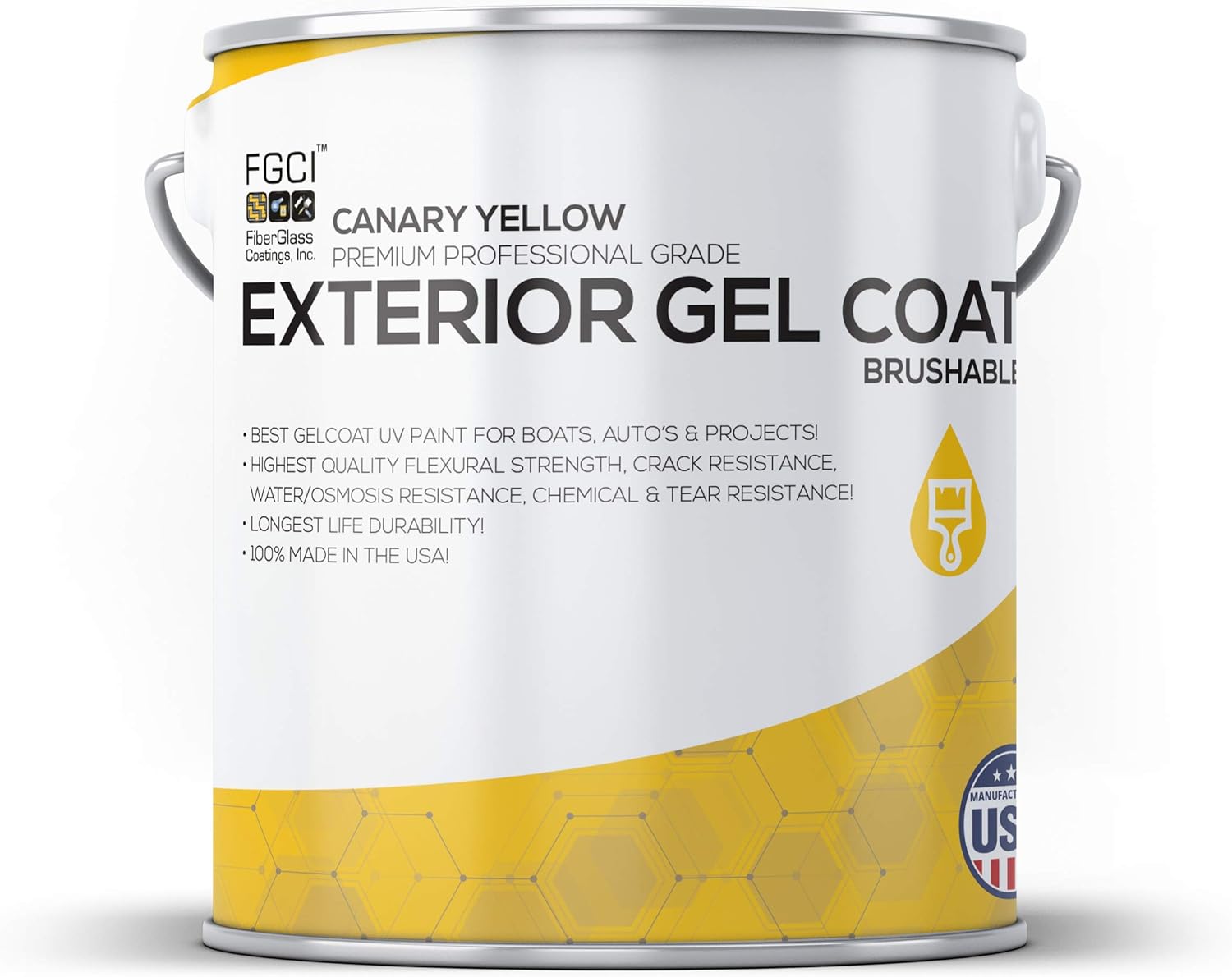 CANARY YELLOW Boat Paint, Brushable EXTERIOR CANARY YELLOW Boat Paint, Brushable EXTERIOR