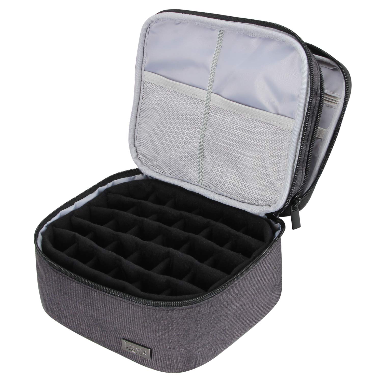 Luxja Nail Polish Carrying Case Holds 20 Bottles (15ml 0.5 fl.oz