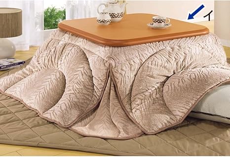 Amazon Co Jp 家具 収納 こたつ こたつ布団 こたつテーブル 長方形 特大 楢ラウンドデザインこたつテーブル 幅180 奥行100cm サイズはありません イ ナチュラル ホーム キッチン