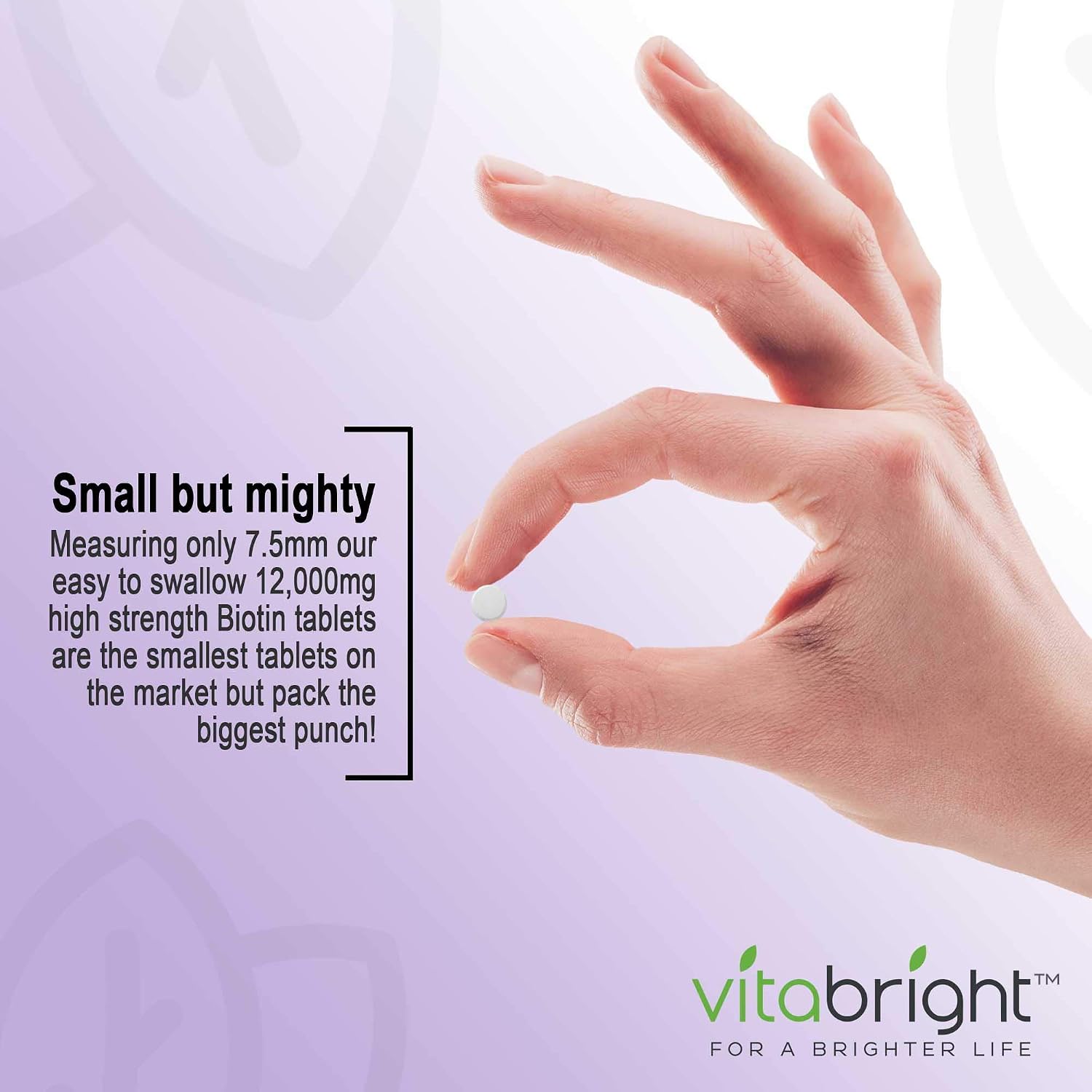 VitaBright Biotin Hair Growth Vitamins, 400 count (Pack of 1) - Image 4