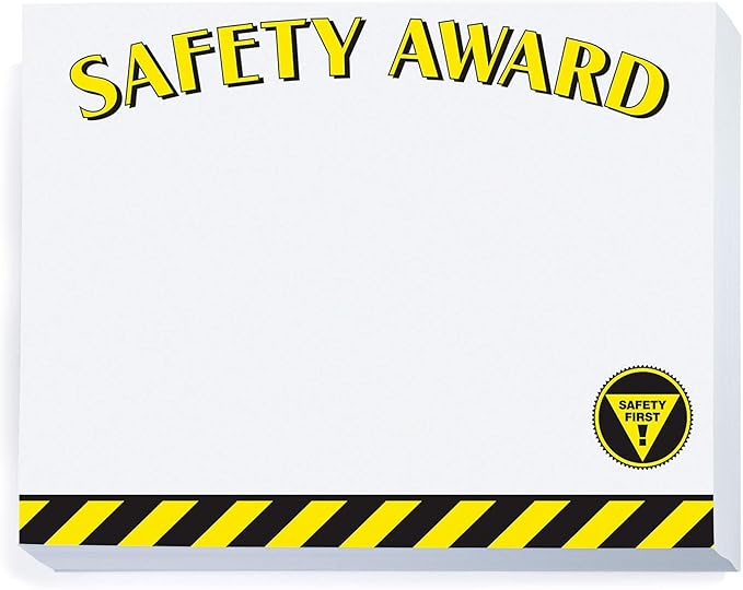 Safety Award Certificates, 8 1/2 inch x 11 inch, 28lb Cover Stock, 50 Count