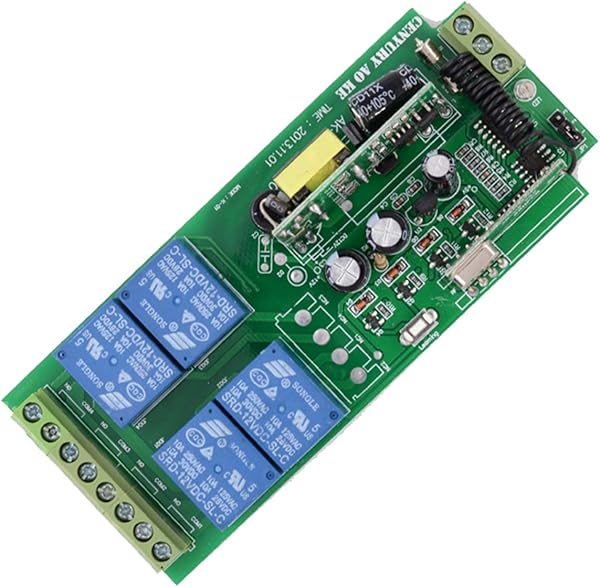 Smart Home AC85v 250V 220V 230V 4 Kanle Drahtloser Fernbedienungsschalter Relaischalter Spannungsausgang Empfangsmodul Funkschalter und 4PCS Sender