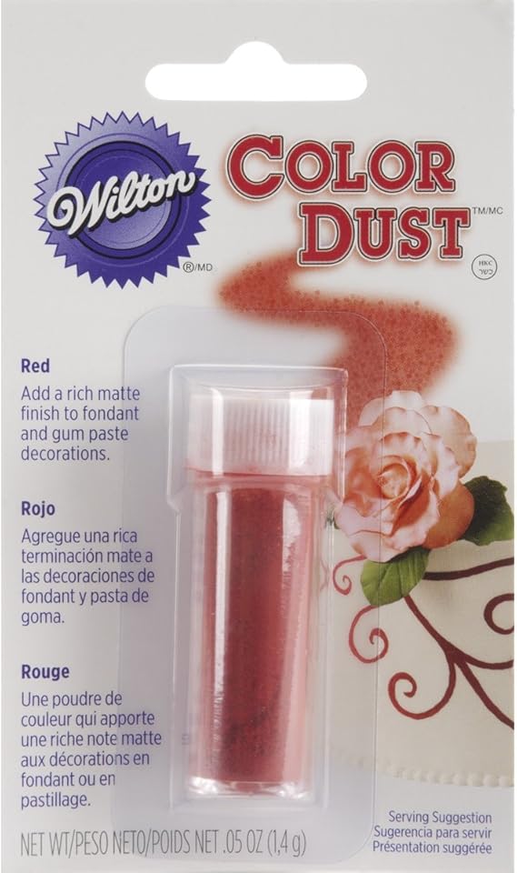 Amazon Com Wilton Red Color Dust Food Kitchen Dining
