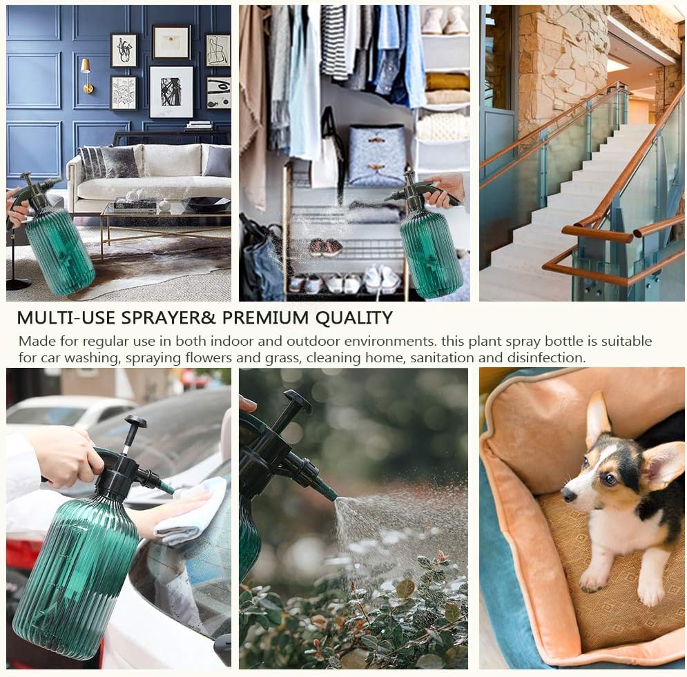 65 Oz (2 L) Multi-Purpose Pressurized Spray Bottle with Foaming and Adjustable Nozzles : Garden & Outdoor