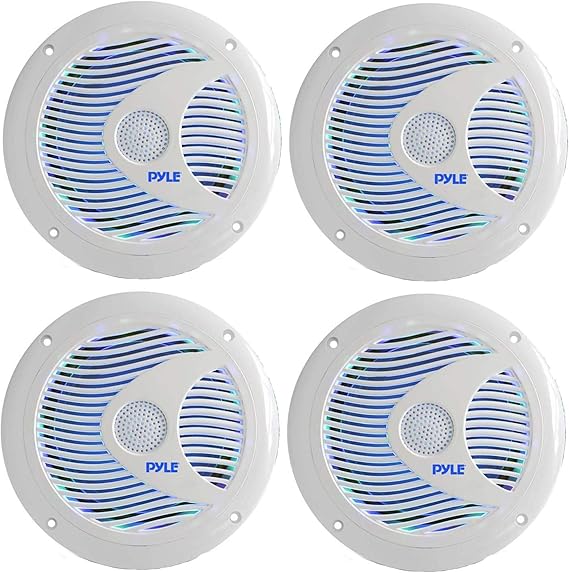 pyle led marine speakers
