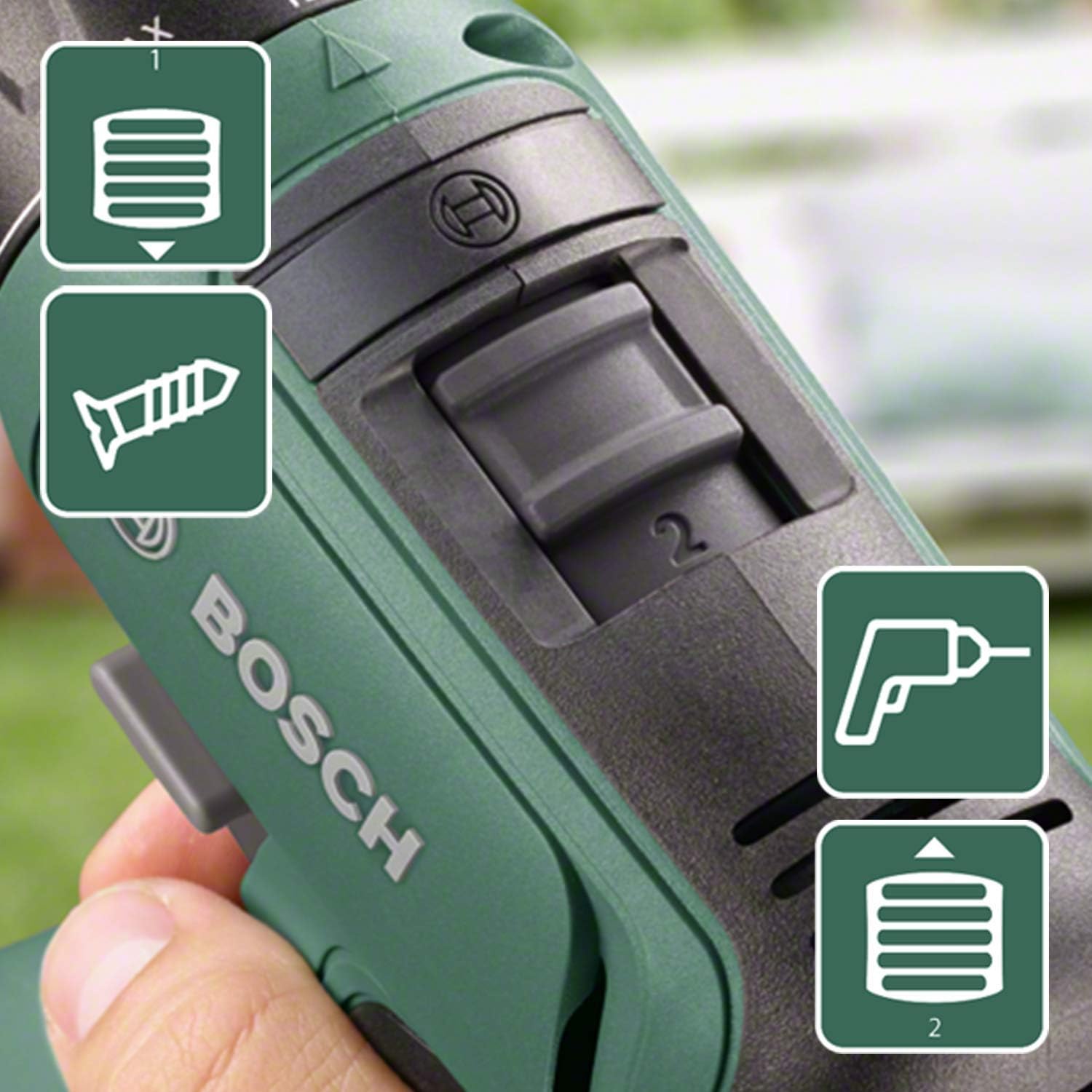 Bosch Home and Garden Cordless Drill UniversalDrill 18 (Without Battery, 18 Volt System, in Carrying case) - Image 4