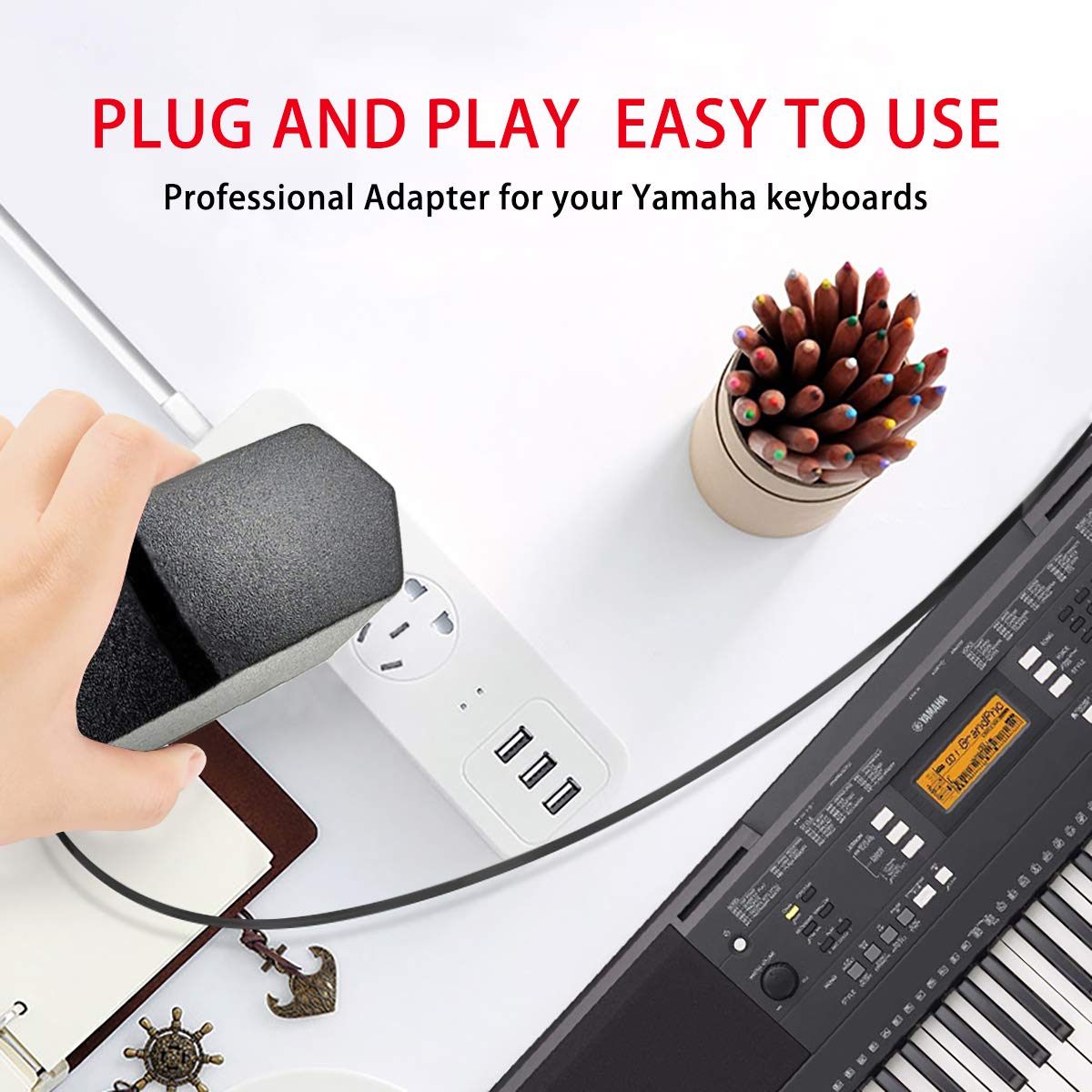 Power Adapter For Casio Keyboard Ad 5 9v 5ft Adapter Charging Power Cable For Ad 5 Ad 5mu Ad 5mr Wk 110 Wk 0 Lk 43 Lk 100 Lk 2 Ctk 496 Ctk 573 Ctk 700 Ctk 710 Ctk 7 Ctk 2100 Instrument Accessories Kolenik Keyboard Accessories